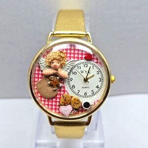 Womens WYL Whimsical Gifts Picnic Cookies Angel Watch Handmade New Battery